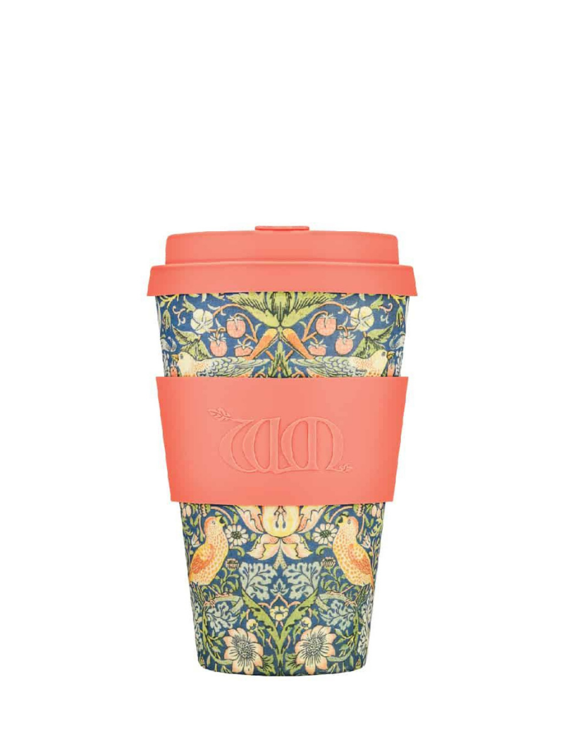 Organic Bamboo Reusable Coffee Cup 8oz & 14oz Sustainable To Go Travel  ECOFFEE