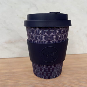 Navy Geometric Coffee Cup