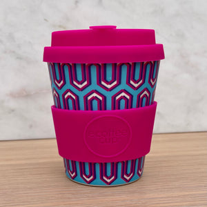 Pink Geometric Coffee Cup