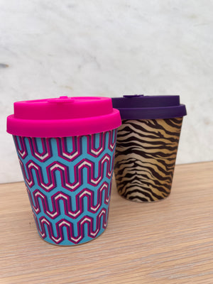 Tiger Print Coffee Cup