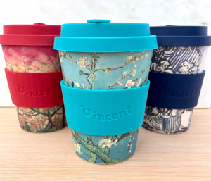 Van Gogh Almond Blossom Bamboo Reusable Coffee Cups