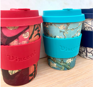 Van Gogh Almond Blossom Bamboo Reusable Coffee Cups