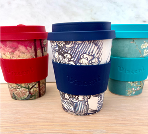 Van Gogh Almond Blossom Bamboo Reusable Coffee Cups