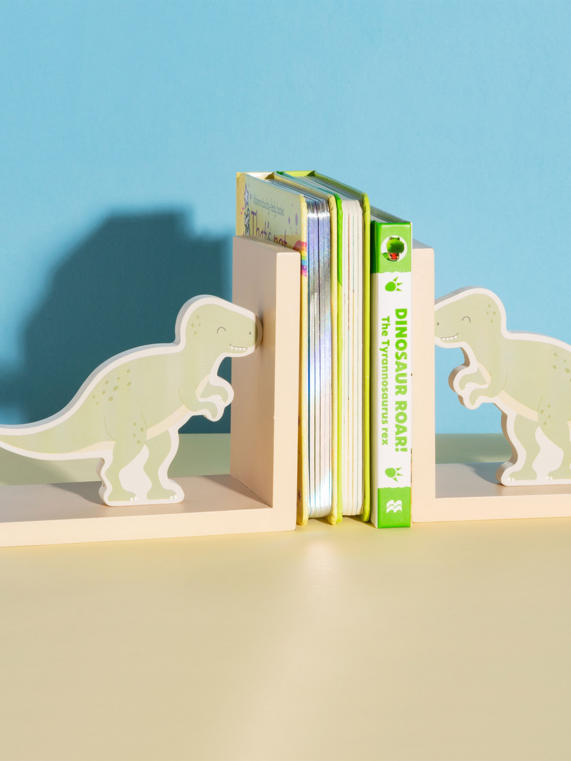 Dinosaur bookends