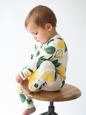 Lemons Zip Up Babygrow