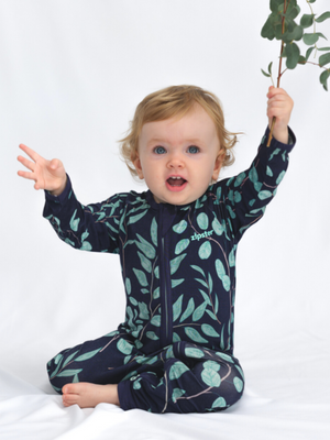 Eucalyptus Zip Up Babygrow