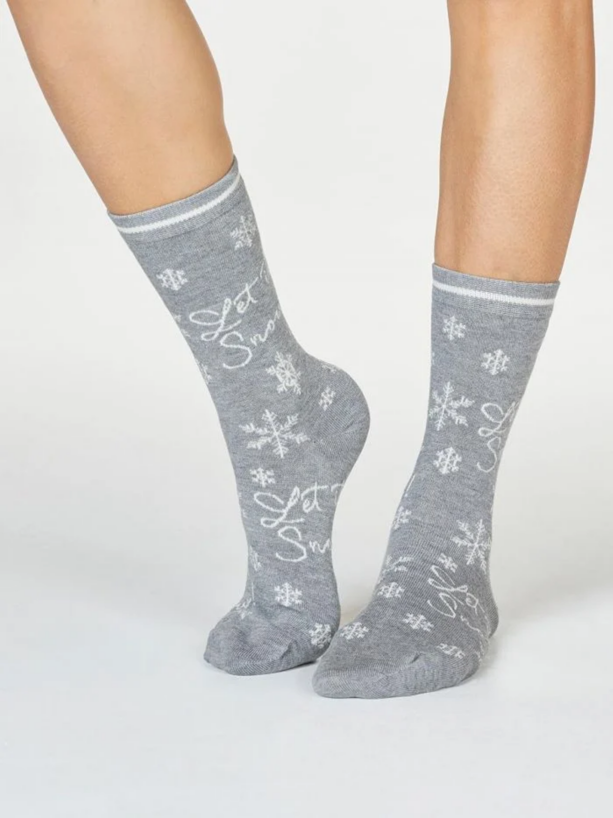 Let it Snow Bamboo Organic Cotton Socks