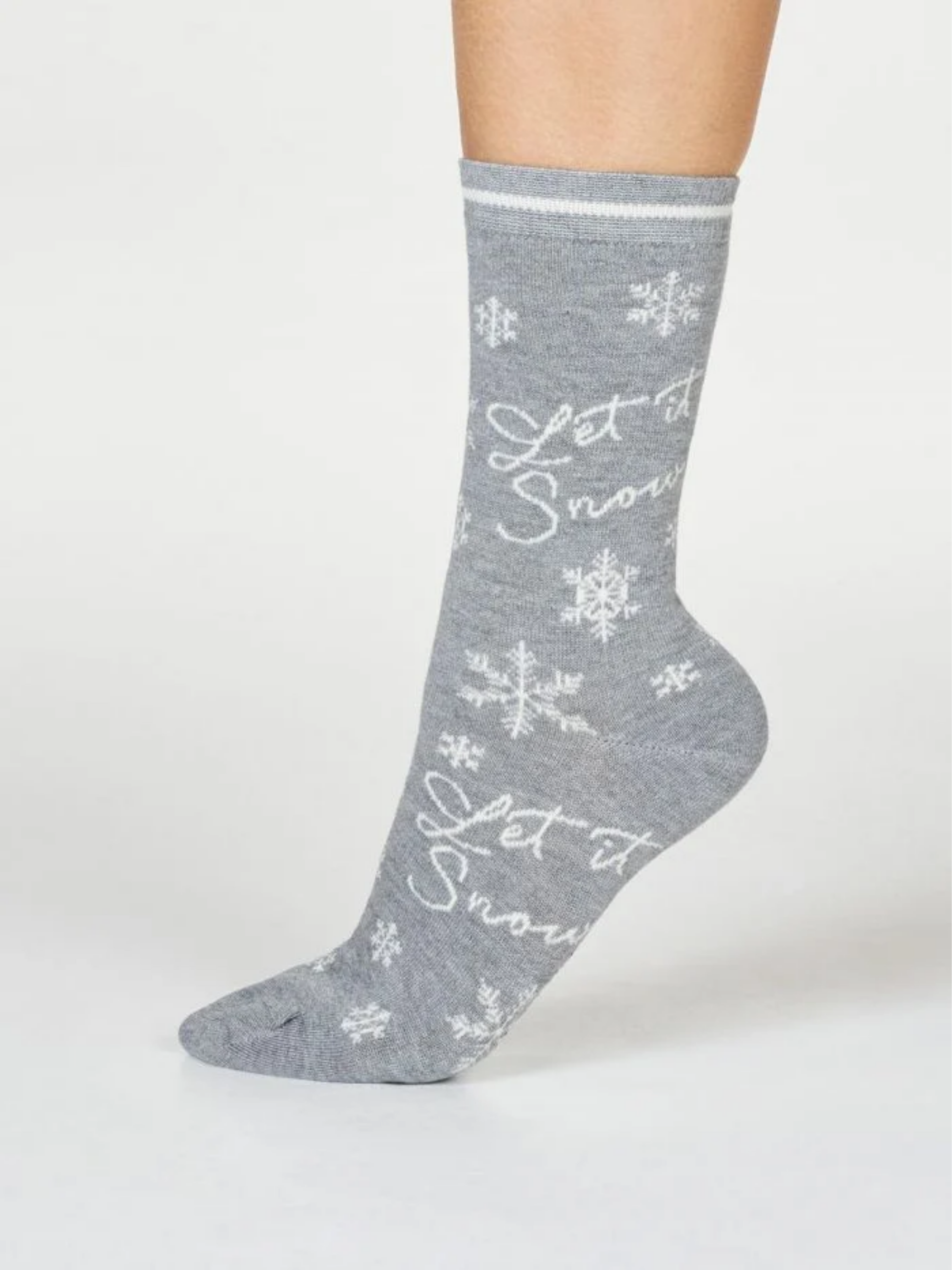 Let it Snow Bamboo Organic Cotton Socks