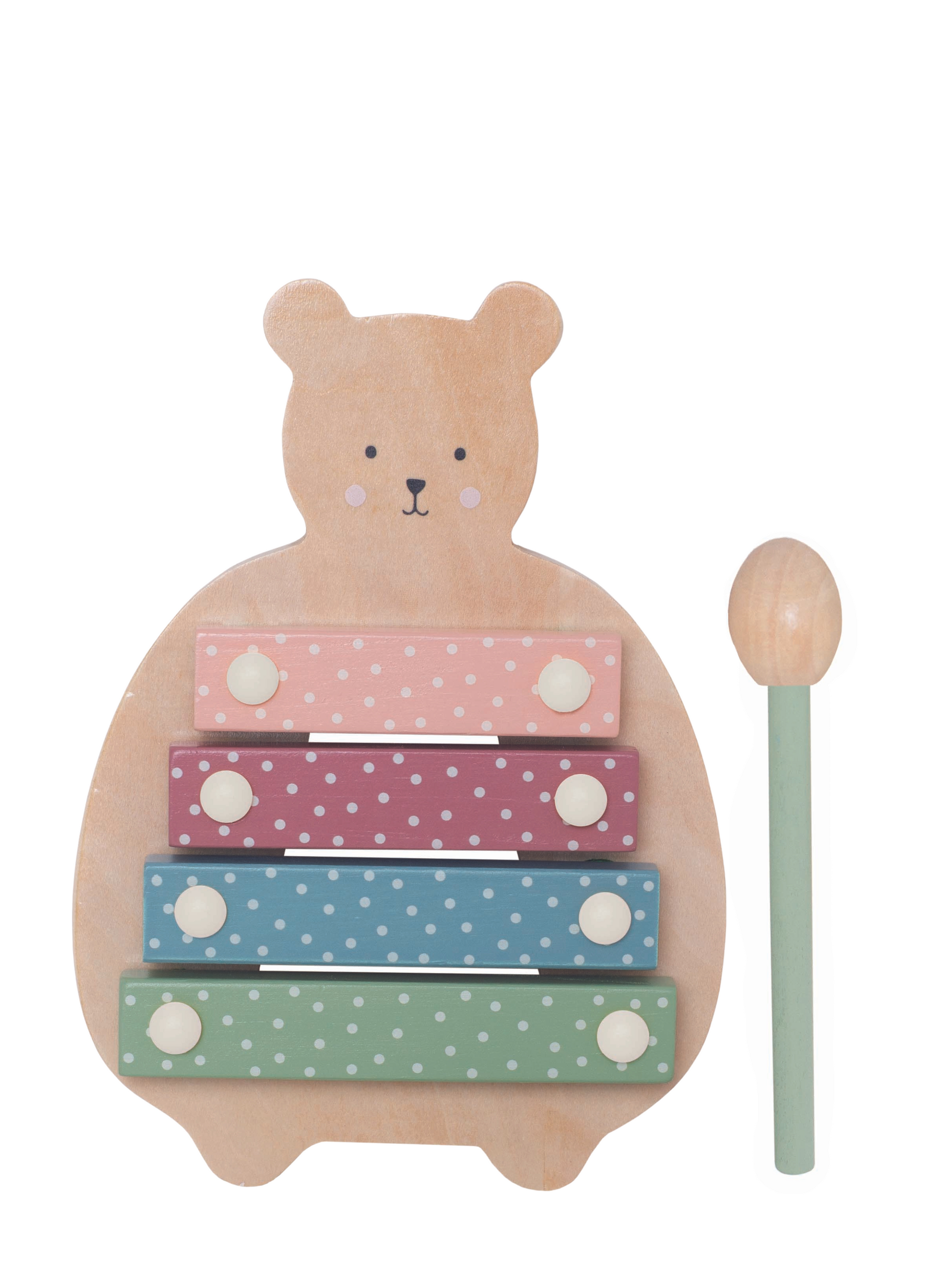 Wooden Xylophone Teddy Toy