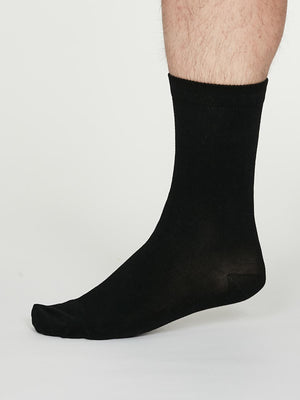 Jimmy Bamboo Organic Cotton Blend Plain Socks