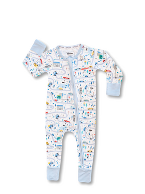 Roadtrip Zip Up Babygrow